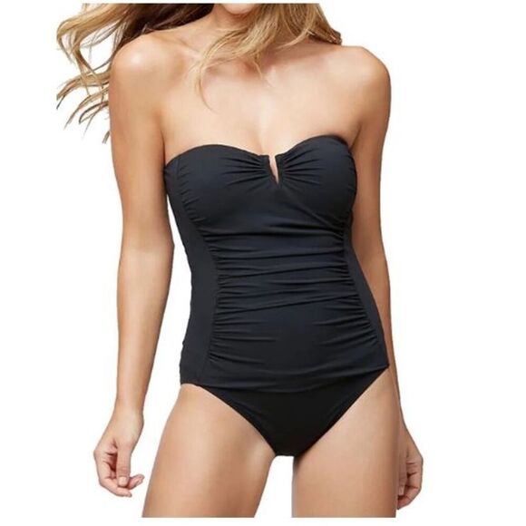 New. Tommy Bahama v-wire bandeau swimsuit. Size 14. Retails $169 - Picture 2 of 12